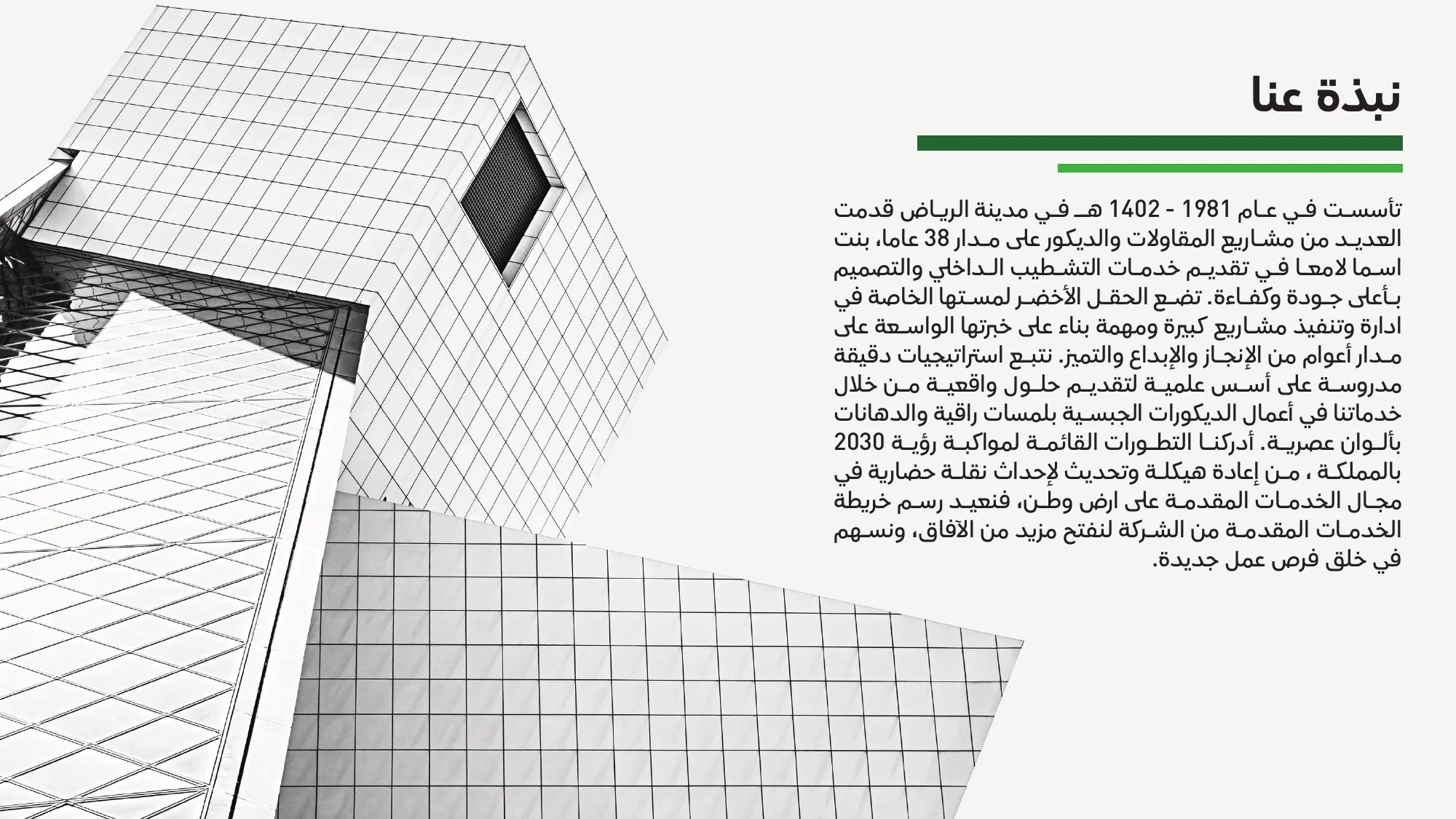 نبذة عن الشركة